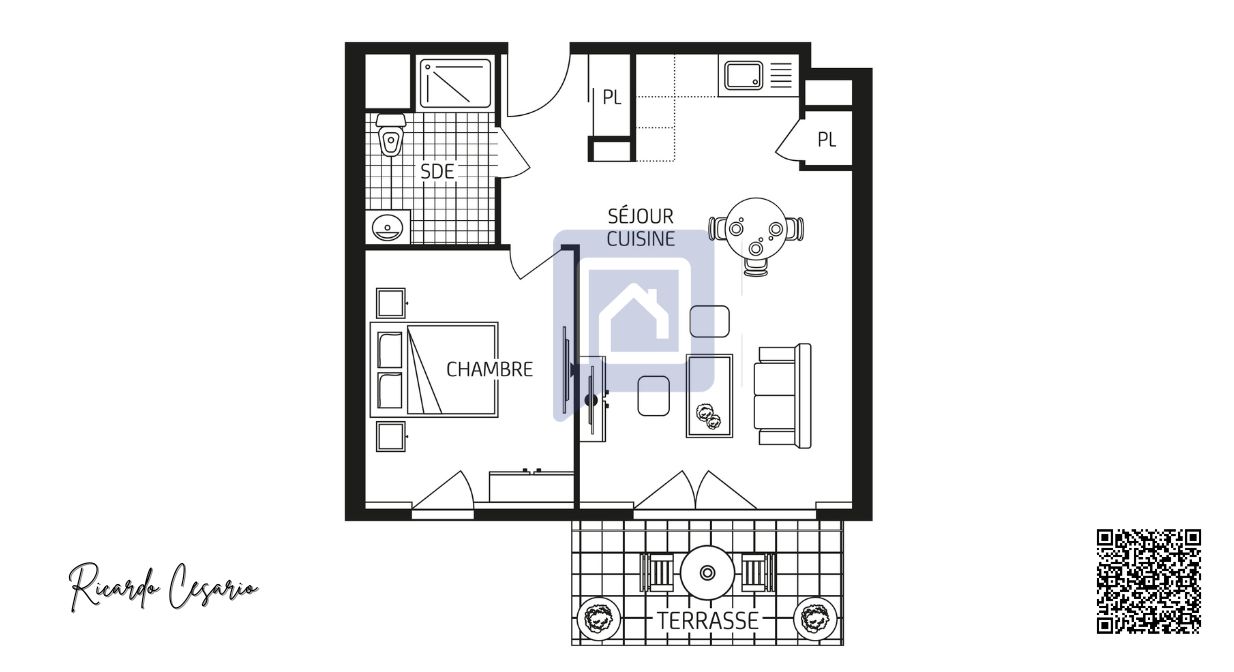 QUIMPER Quimper (29000) Appartement 2 pièces avec terrasse 1
