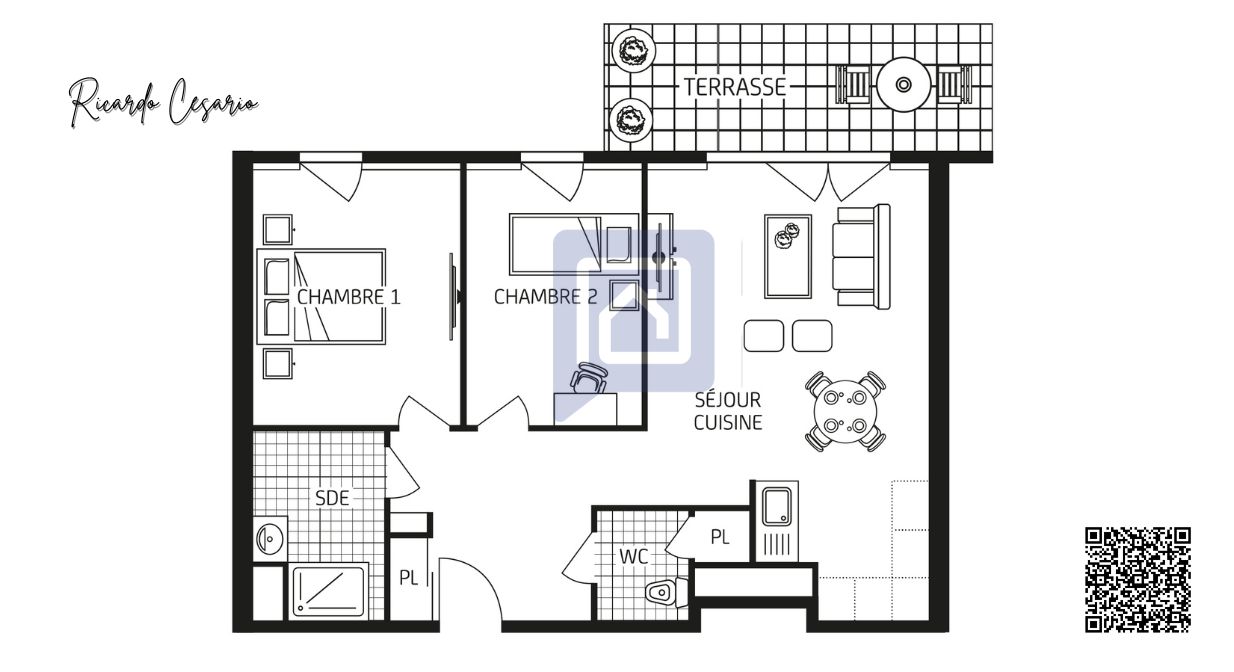 QUIMPER Quimper (29000) Appartement 3 pièces avec terrasse 2