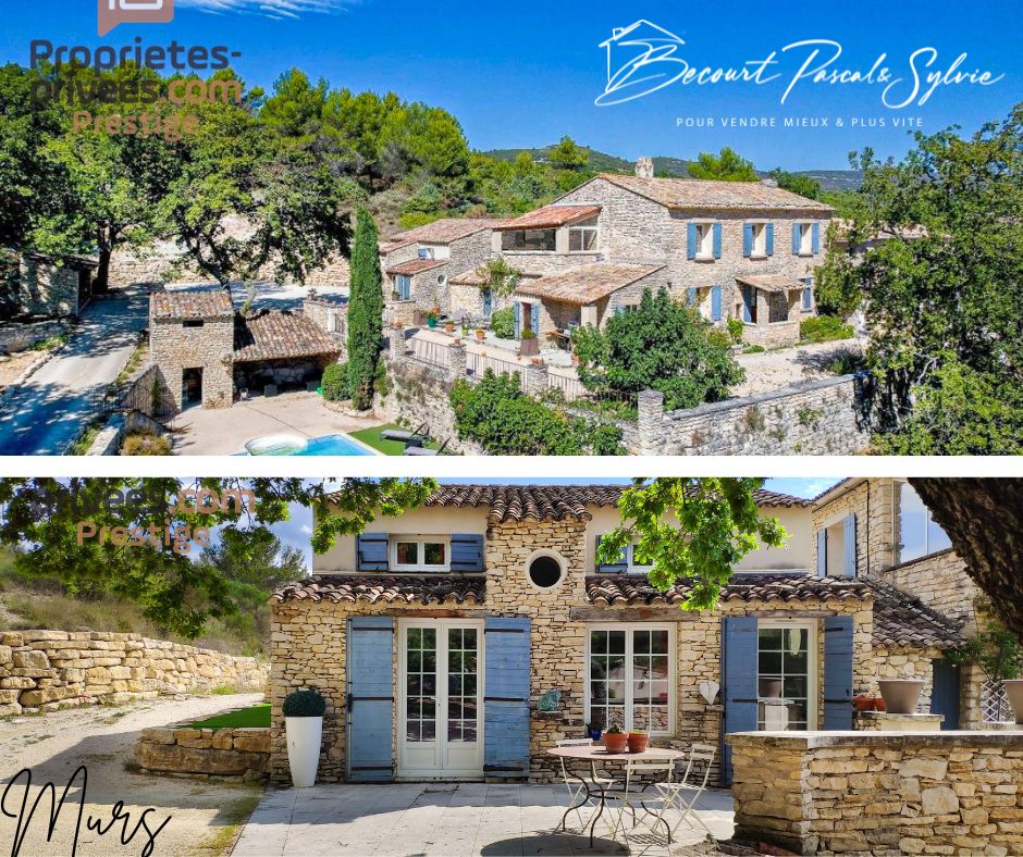 MURS Bastide en pierres à proximité de GORDES - avec gîte indépendant - Piscine 1