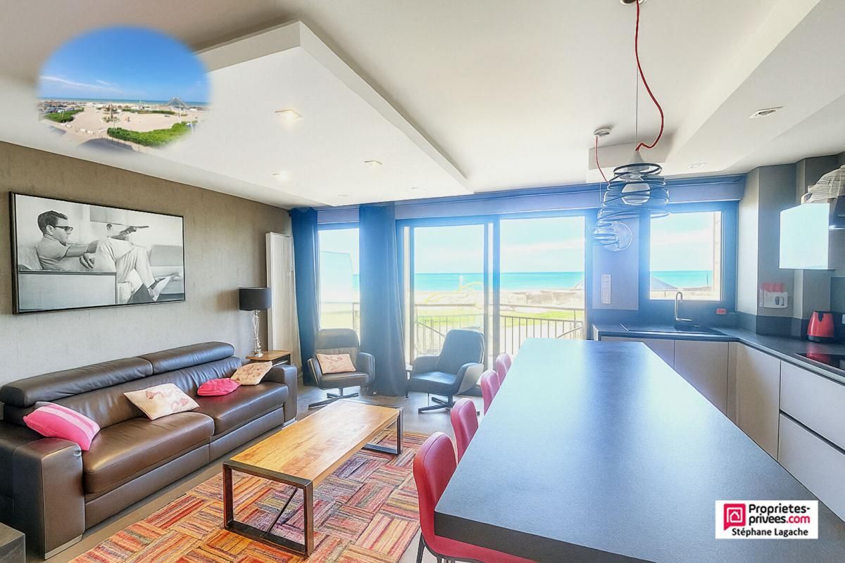 LE TOUQUET-PARIS-PLAGE Appartement Le Touquet Paris Plage 3 pièce(s) 60 m2 vue mer avec terrasse garage et cave 1