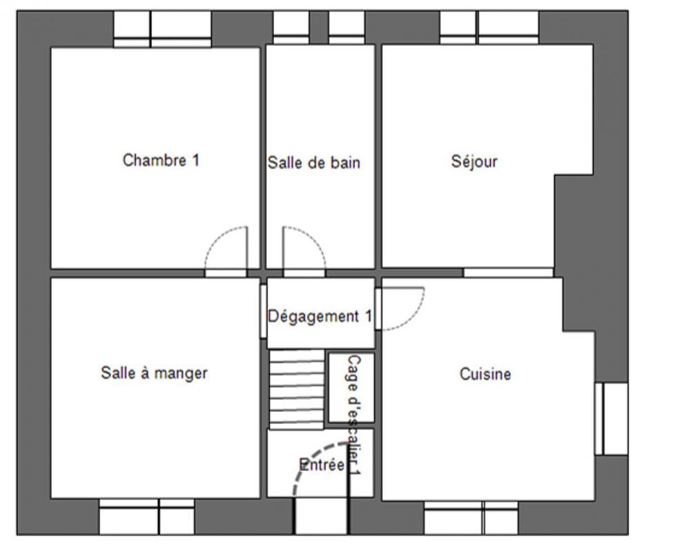 CHATEAUNEUF-DU-FAOU 29520 Châteauneuf du Faou maison proche commodités 4 chambres sous sol garage 120 m² 4