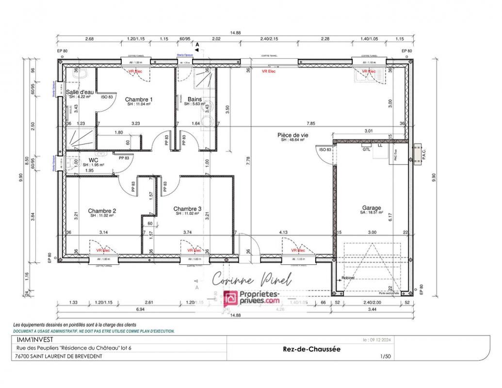 SAINT-LAURENT-DE-BREVEDENT Maison neuve de Plain Pied 2
