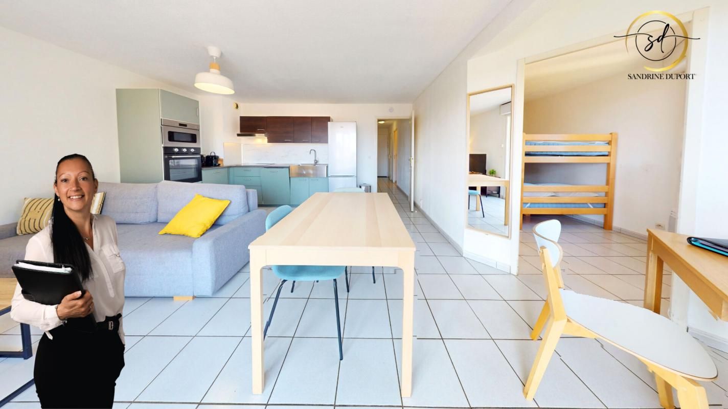 CANET-EN-ROUSSILLON APPARTEMENT T3 avec balcon exposition sud place de parking 2