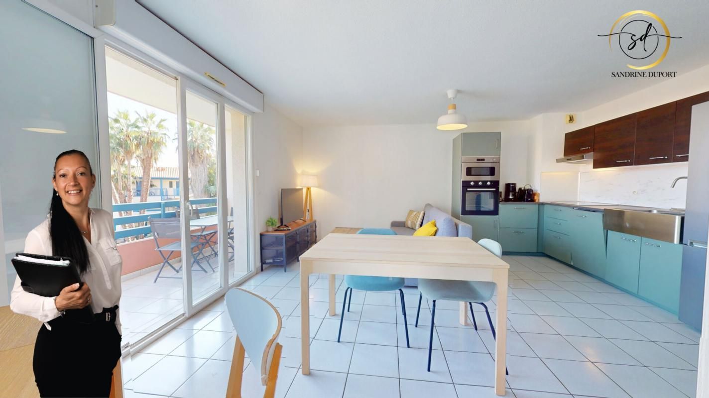 CANET-EN-ROUSSILLON APPARTEMENT T3 avec balcon exposition sud place de parking 4