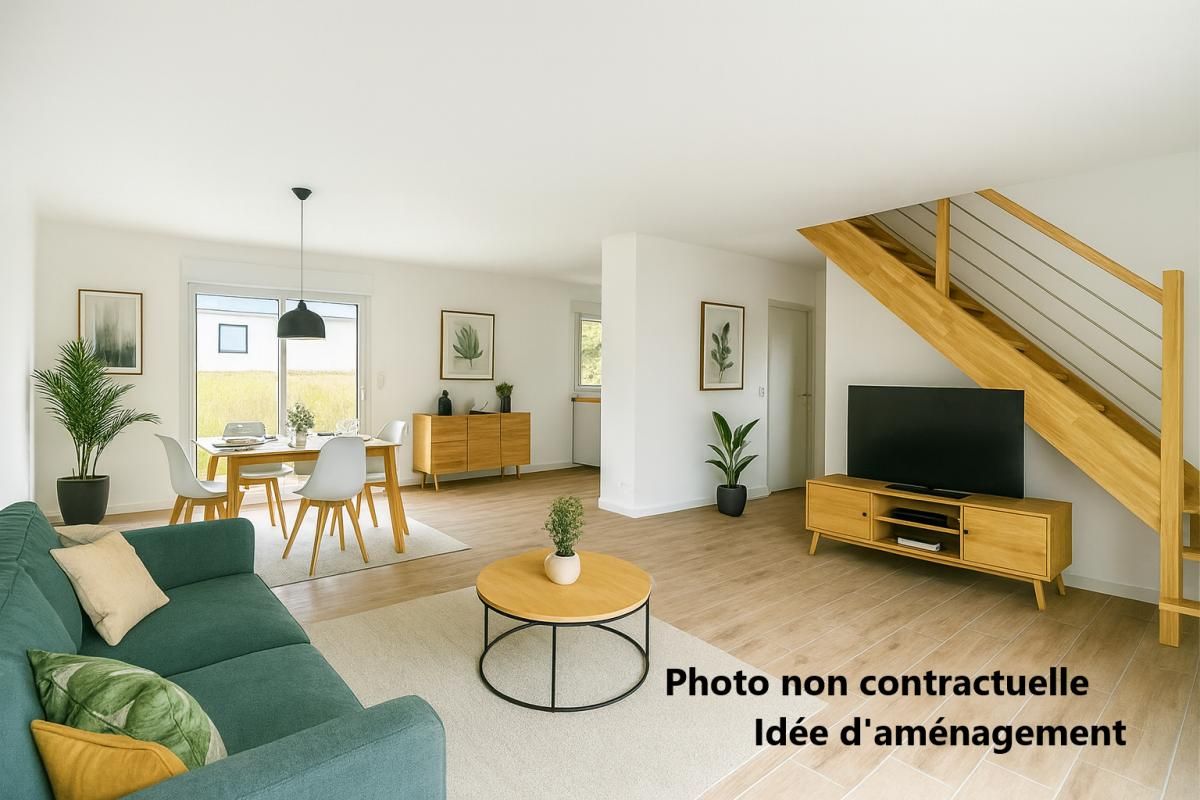 BUEIL BUEIL 27730 Maison individuelle livrée Juillet 2025 - 1 étage - 3 chambres - garage - Terrain - 290160  HAI 3