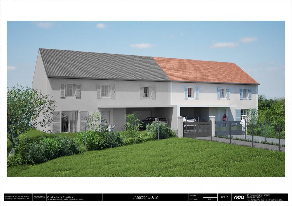 NEUVILLE-SUR-OISE Terrain à bâtir de 618 m2 avec Permis de Construire à Neuville-Sur-Oise 3