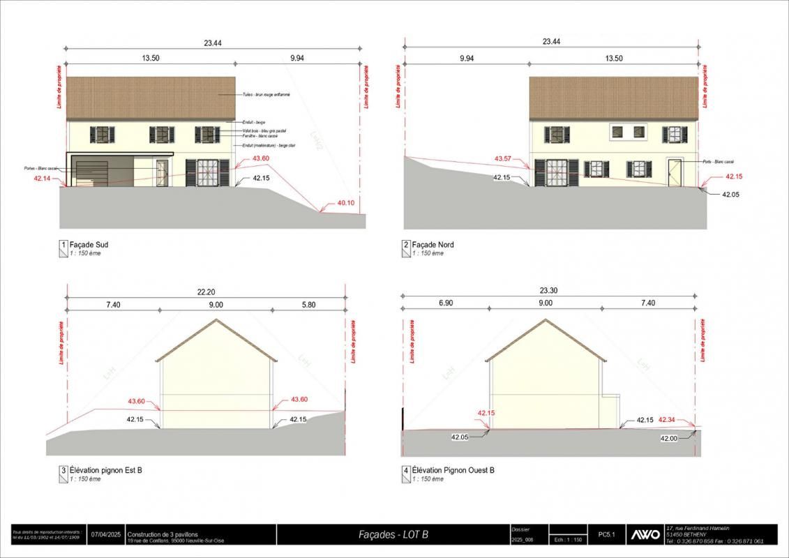 NEUVILLE-SUR-OISE Terrain à bâtir de 618 m2 avec Permis de Construire à Neuville-Sur-Oise 4