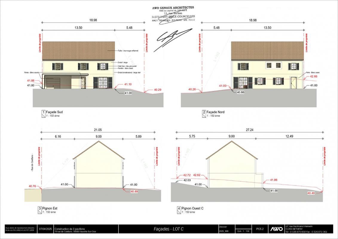 NEUVILLE-SUR-OISE Terrain à bâtir de 393 m2 avec Permis de Construire à Neuville-Sur-Oise 4