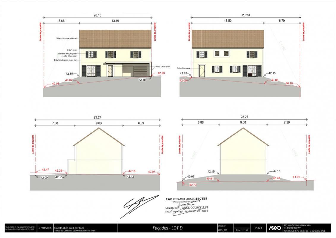 NEUVILLE-SUR-OISE Terrain à bâtir de 588 m2 avec Permis de Construire à Neuville-Sur-Oise 3