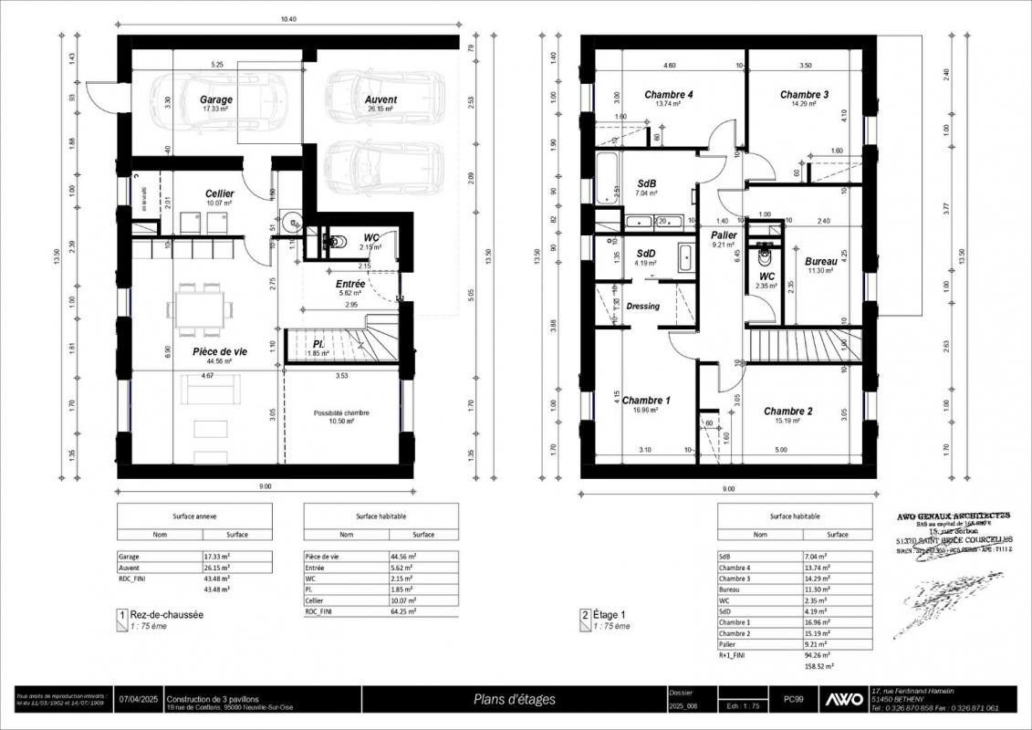 NEUVILLE-SUR-OISE Terrain à bâtir de 588 m2 avec Permis de Construire à Neuville-Sur-Oise 4