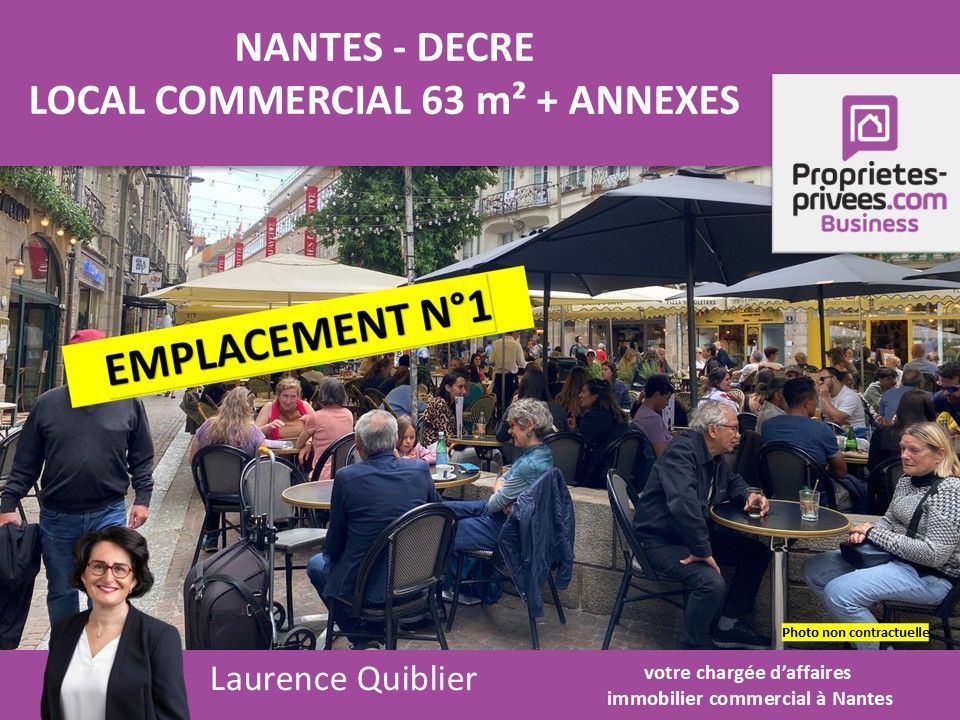 44000 NANTES DECRE - BAIL A CEDER, LOCATION LOCAL 63 m² + APPARTEMENT + RESERVE
