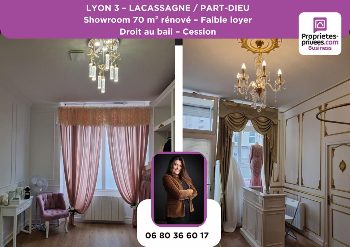 LYON-3E-ARRONDISSEMENT 69003 LYON - CESSION DE BAIL, SHOWROOM 70 M² RÉNOVÉ 1