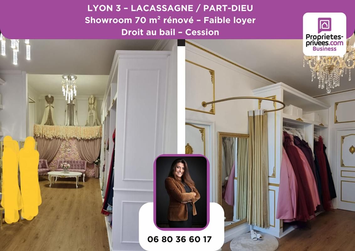 LYON-3E-ARRONDISSEMENT 69003 LYON - CESSION DE BAIL, SHOWROOM 70 M² RÉNOVÉ 2