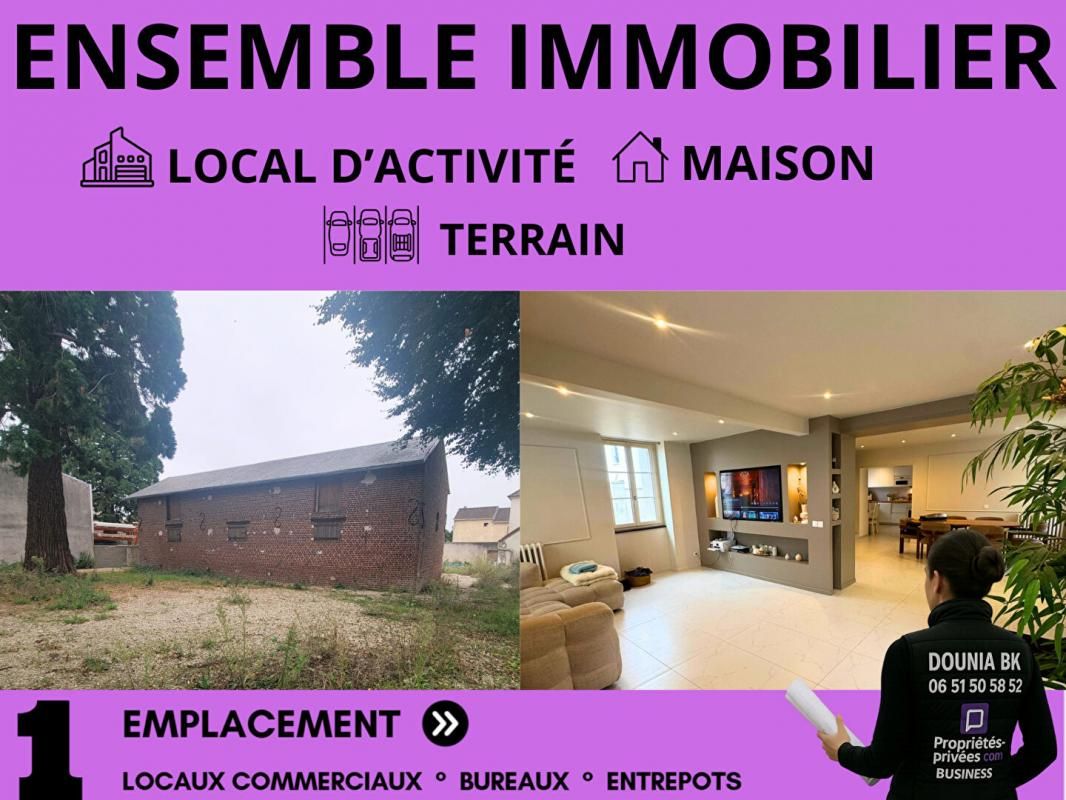 VILLERON - Maison de Maître + Local d'activité 200 m²  sur terrain de 1500m2