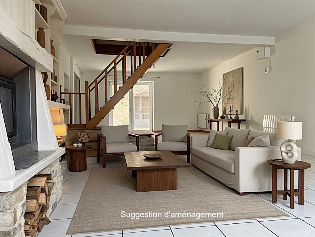 Maison de charme en pierre 150 m2, 4 chambres, jardin et dépendance