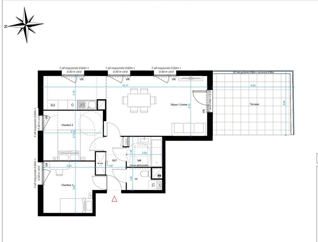 FONTAINES-SUR-SAONE Appartement Fontaines Sur Saone 3 pièce(s) 64.57 m2 4