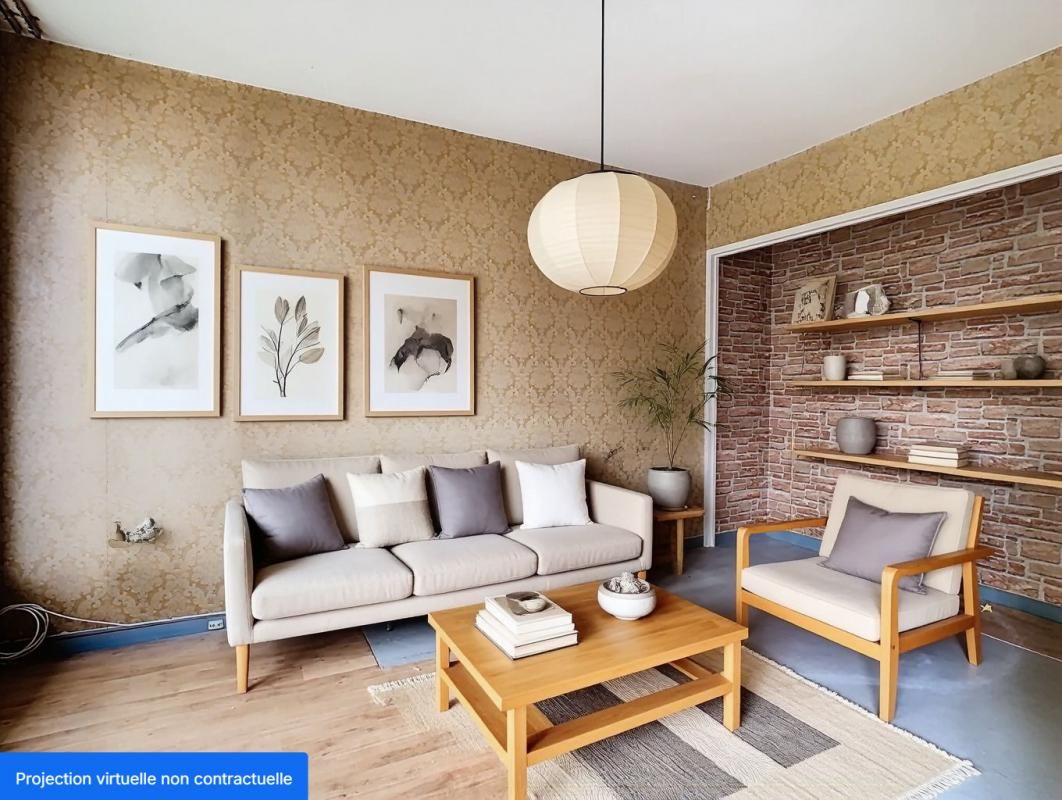 RANTIGNY APPARTEMENT T4 - 2/3 CHAMBRES - GARAGE/BOX - BALCON - CAVE - 60290 RANTIGNY 3