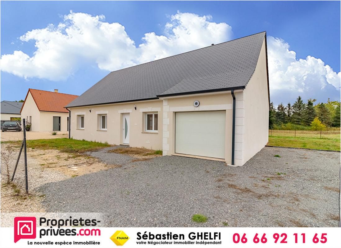 GY-EN-SOLOGNE maison de plain pied avec 3 chambres cellier et garage 1