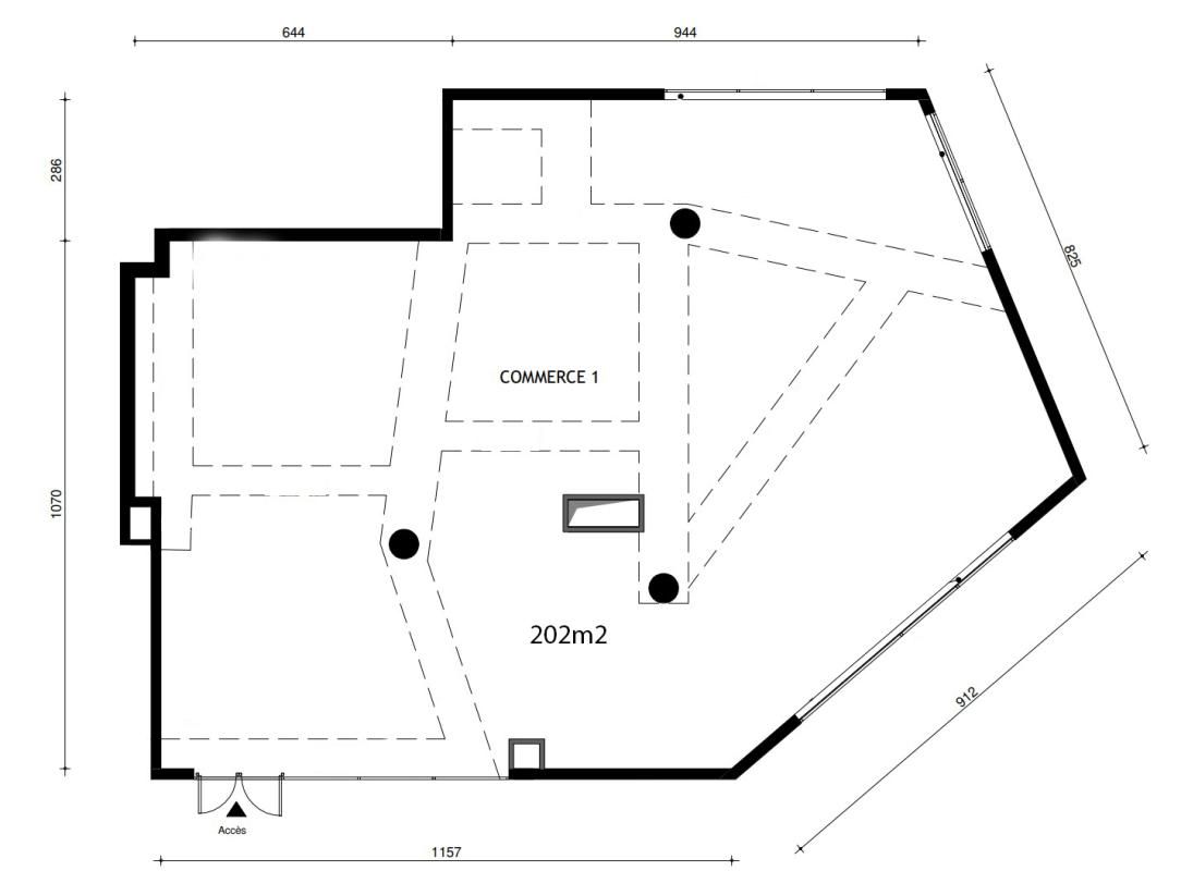 MONTREUIL MONTREUIL -  DROIT AU BAIL, Local commercial polyvalent 202 m² (Quartier Nature - ZAC Boissière Acacia - Métro 11 La Dhuys) 2