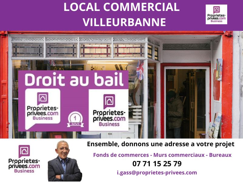 VILLEURBANNE VILLEURBANNE - Cession de bail , local 60 m² Avec Logement 1