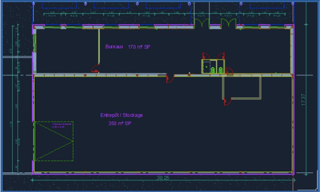 LA JARRIE SAINT MEDARD D AUNIS - LOCAL D'ACTIVITE 520 M² 2