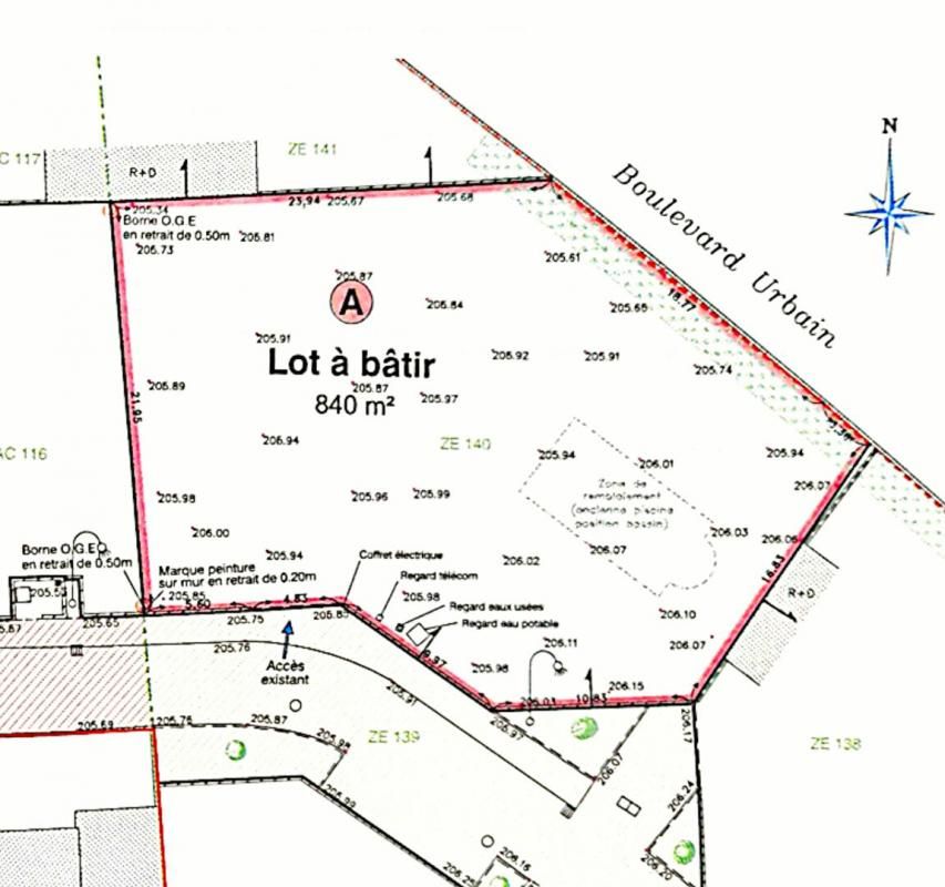 CORBAS Terrain Corbas 840 m2 2