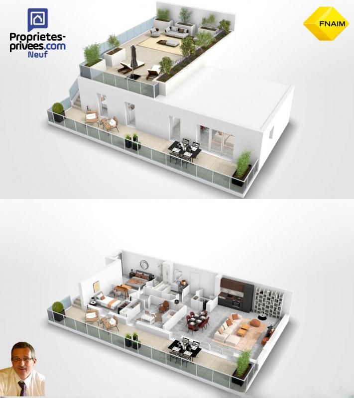 SETE T4 d'exception 91 m², Toit-terrasse 87 m². Vue bassin de Thau 2