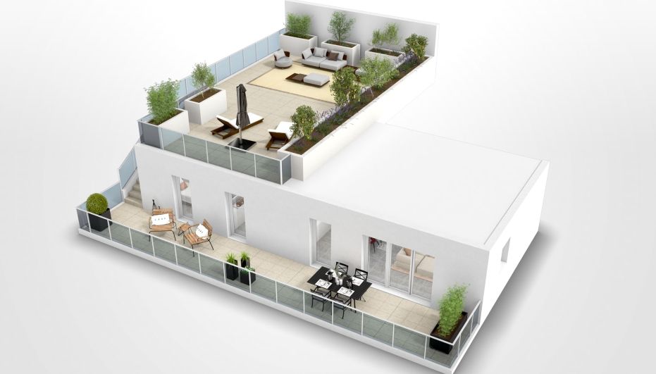 SETE T4 d'exception 91 m², Toit-terrasse 87 m². Vue bassin de Thau 3