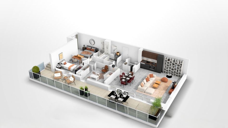 SETE T4 d'exception 91 m², Toit-terrasse 87 m². Vue bassin de Thau 4