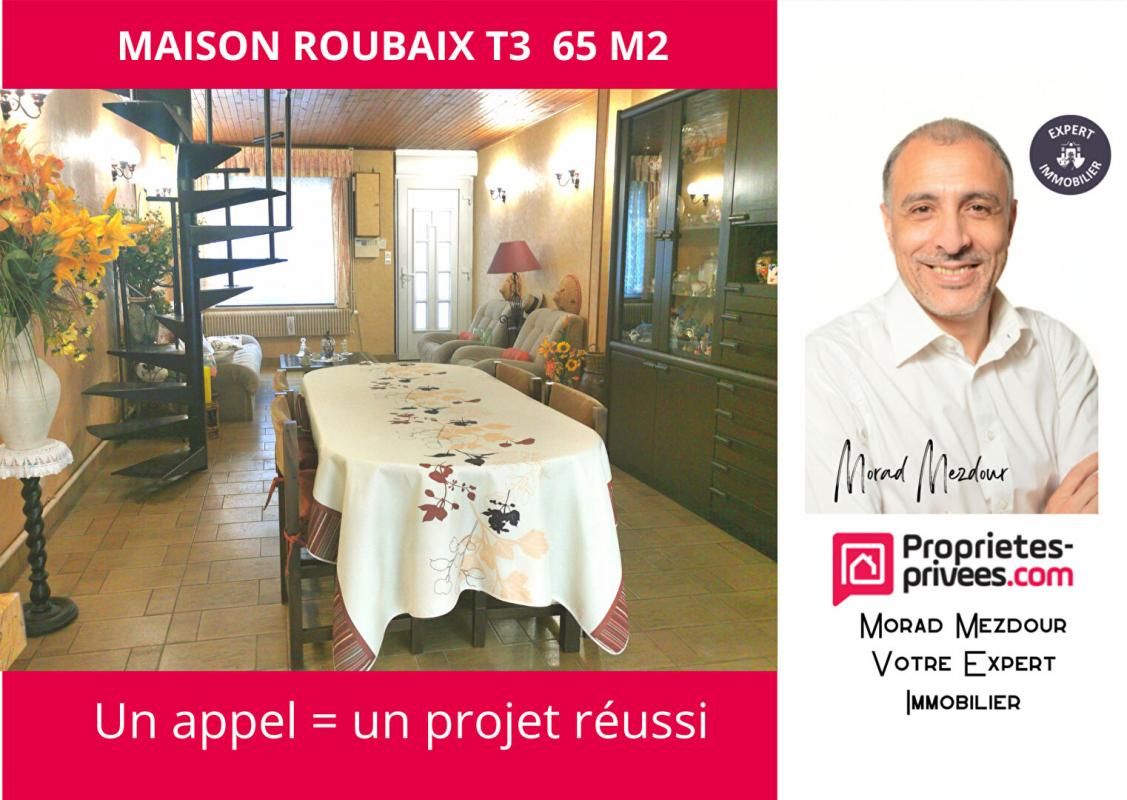 ROUBAIX Maison de 3 pièces à Roubaix 59100 3