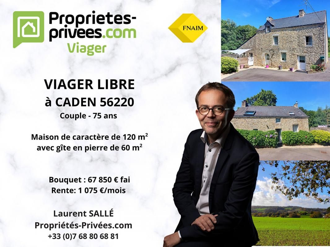 CADEN VIAGER LIBRE à CADEN 56220: Maisons avec gîtes 1