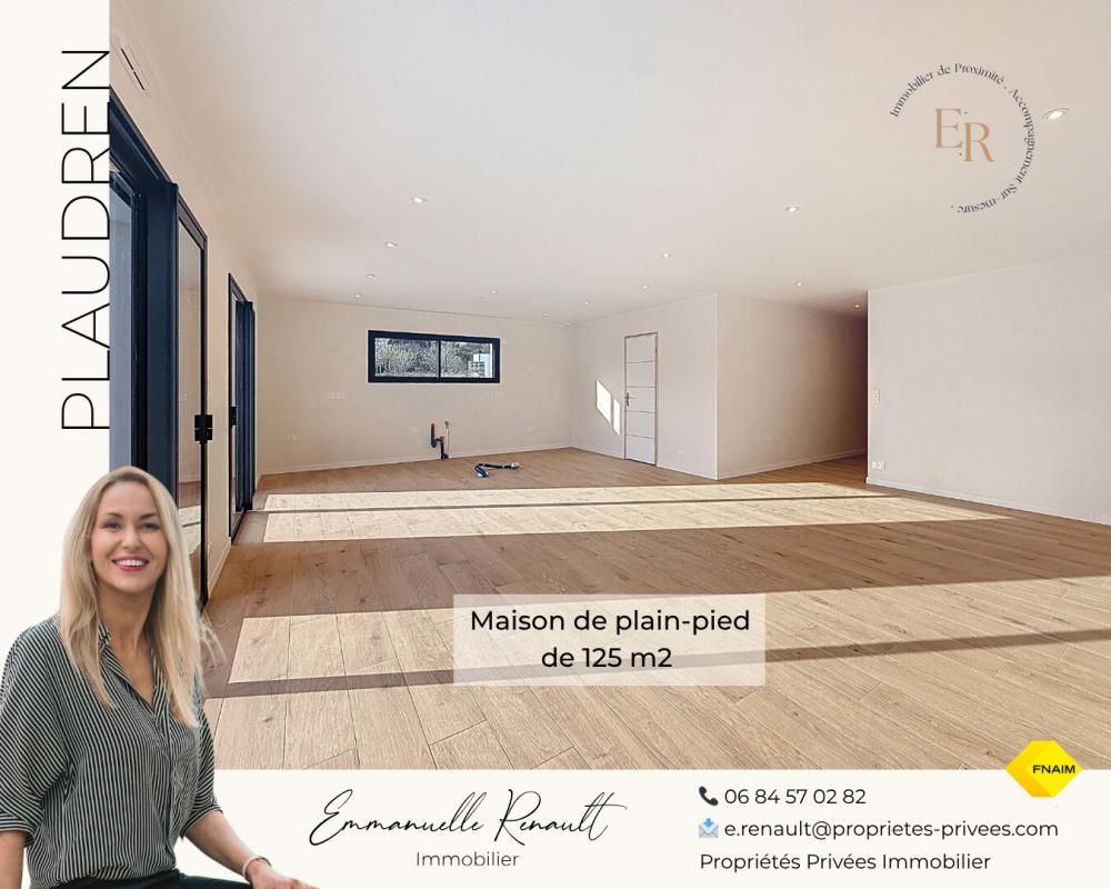 « L'Essentielle » Maison contemporaine de PLAIN-PIED de 125M², 5 pièces, 3 chambres PLAUDREN