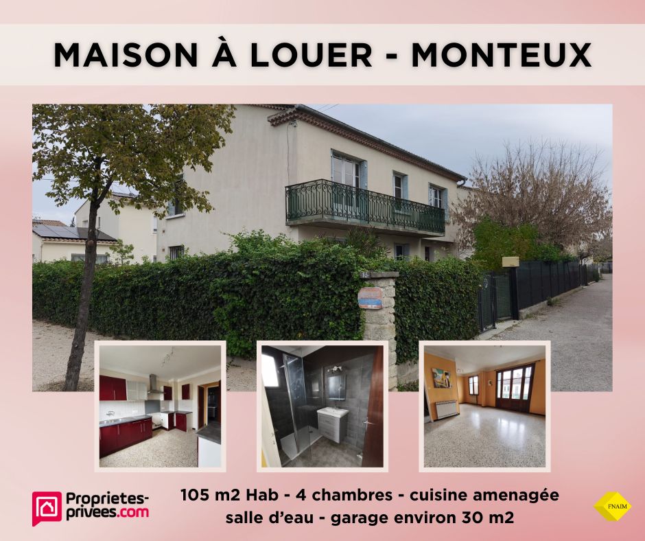 MONTEUX Maison à louer de type T5 - Monteux 1