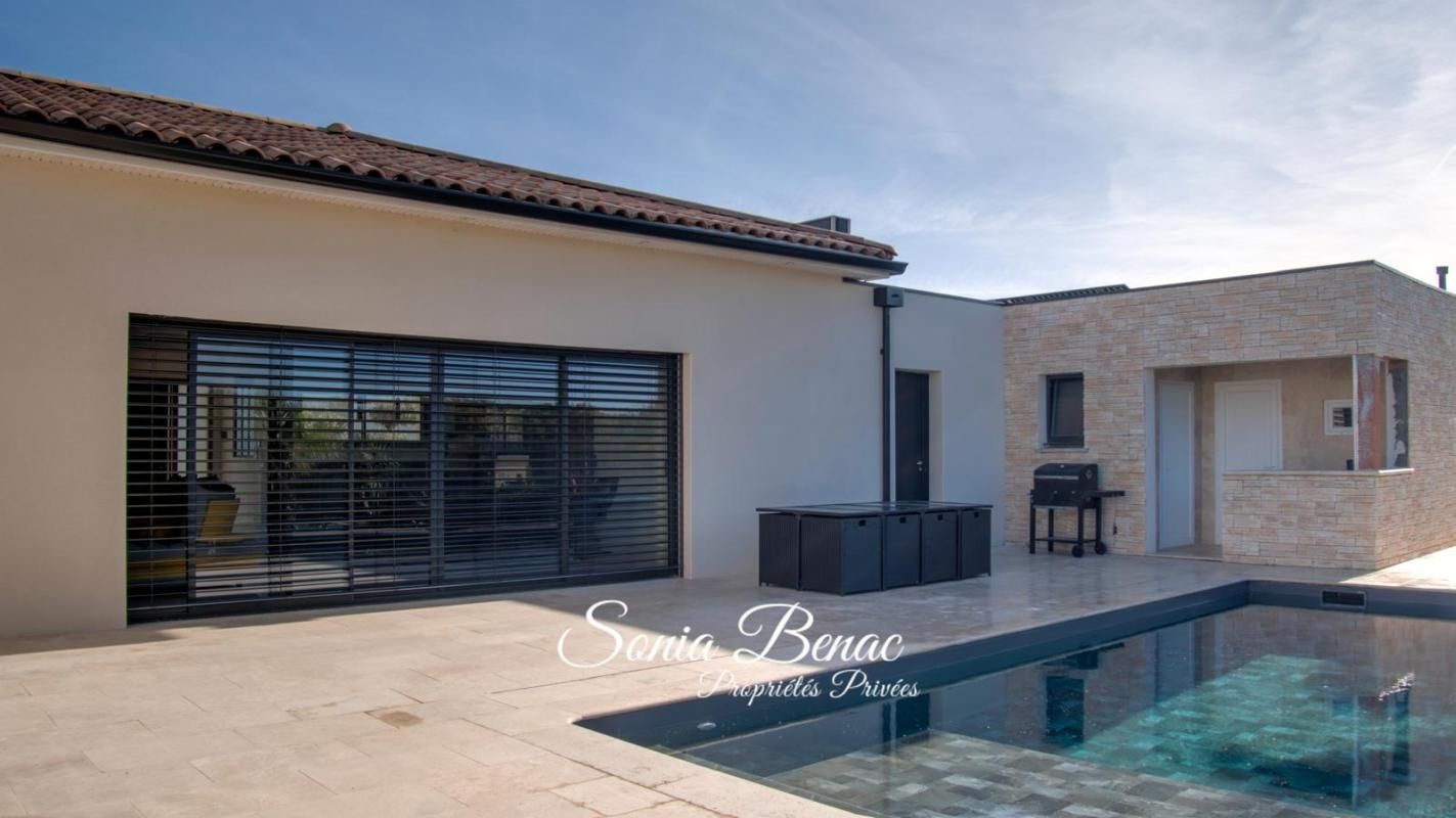 CARBONNE VILLA COMTEMPORAINE DE PLAIN PIED - T5 - PISCINE - POOL HOUSE - DOUBLE GARAGE - CARBONNE 4
