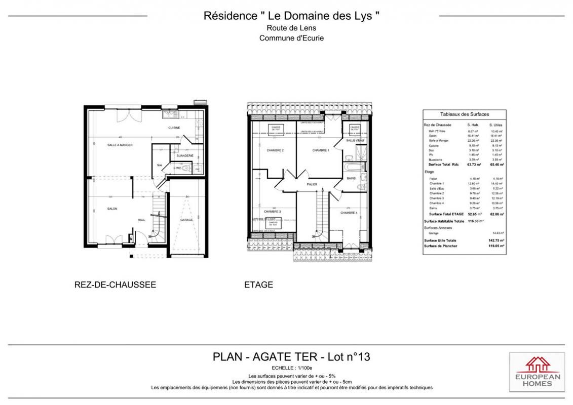 ARRAS Ecurie maison individuelle T5117 m2 2
