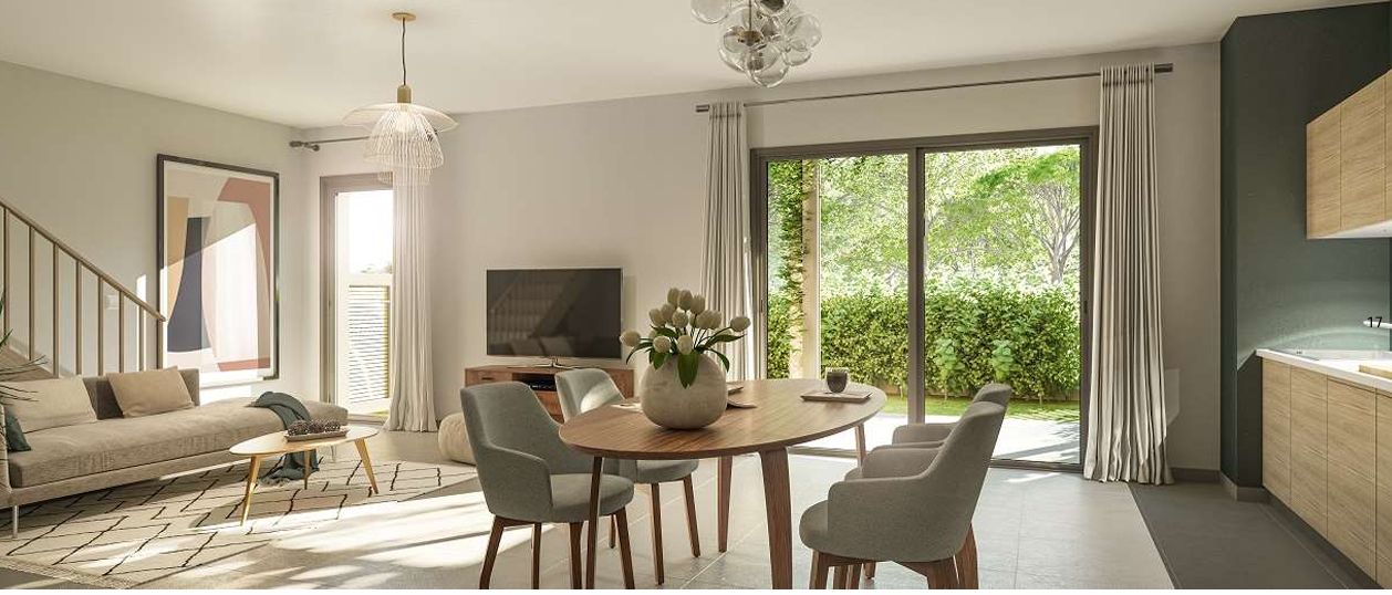 AIX-EN-PROVENCE Aix en Provence à 10 minutes de  la rotonde Maison de 98,44 M2  avec 100 M2 de jardin  à 2