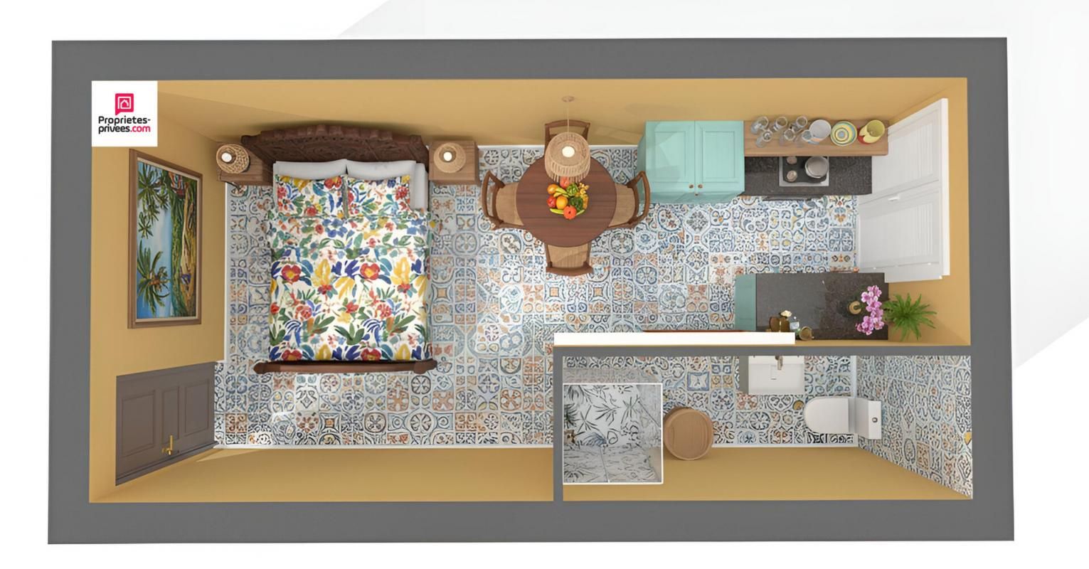 LA TRINITE Studio de 20 m² AVEC ACCÈS DIRECT À LA MER ET PARKING PRIVATIF 4