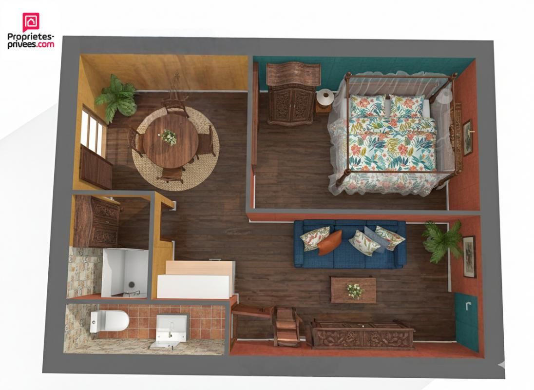 LA TRINITE APPt T2 de 30,5 m² AVEC ACCÈS DIRECT À LA MER ET PARKING PRIVATIF 1