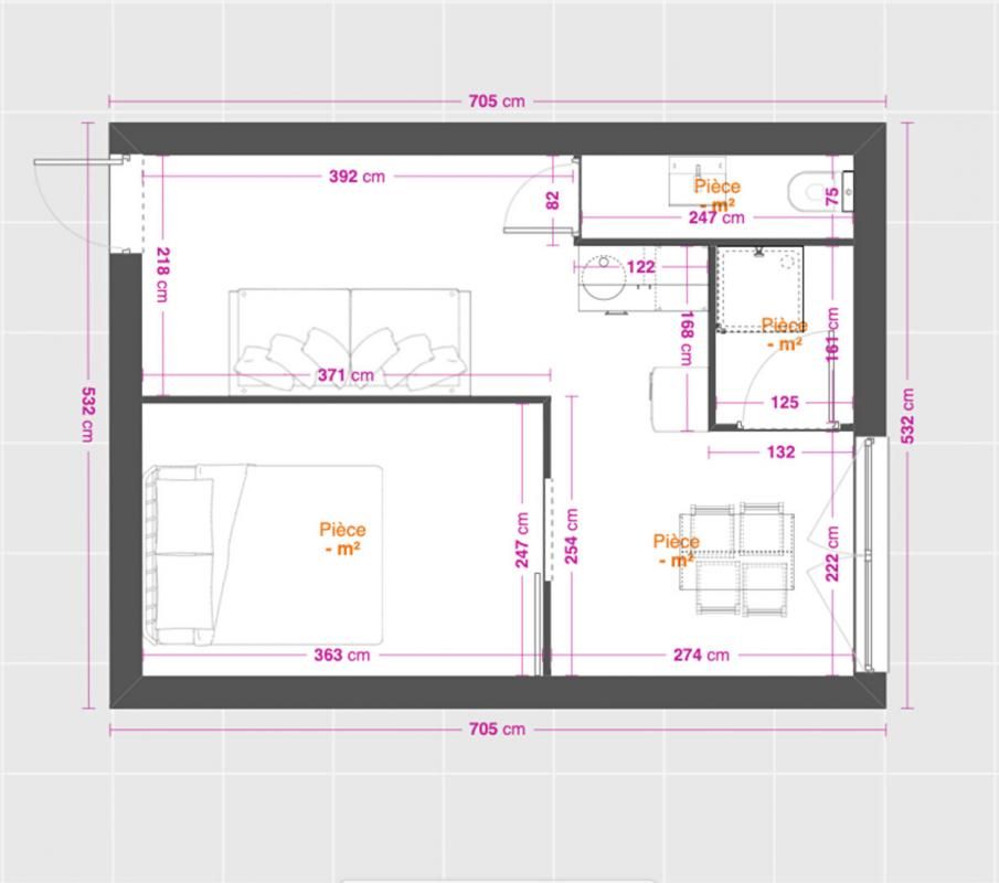 LA TRINITE APPt T2 de 30,5 m² AVEC ACCÈS DIRECT À LA MER ET PARKING PRIVATIF 2
