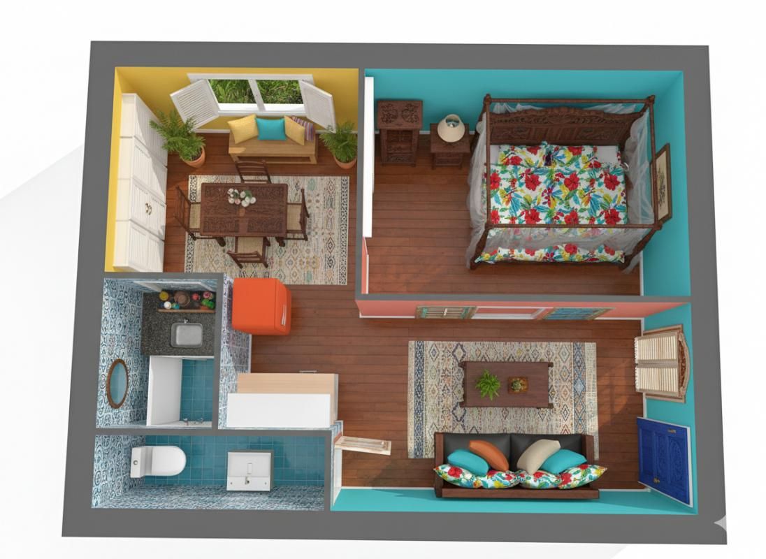 LA TRINITE APPt T2 de 30,5 m² AVEC ACCÈS DIRECT À LA MER ET PARKING PRIVATIF 4