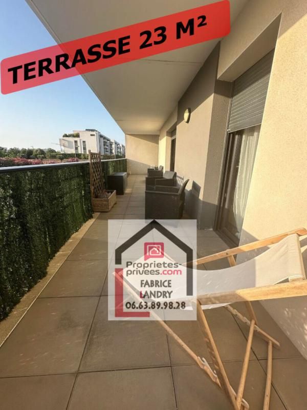 PERPIGNAN F2 de 42 m² avec terrasse de 23 m² + cave + parking privé 1