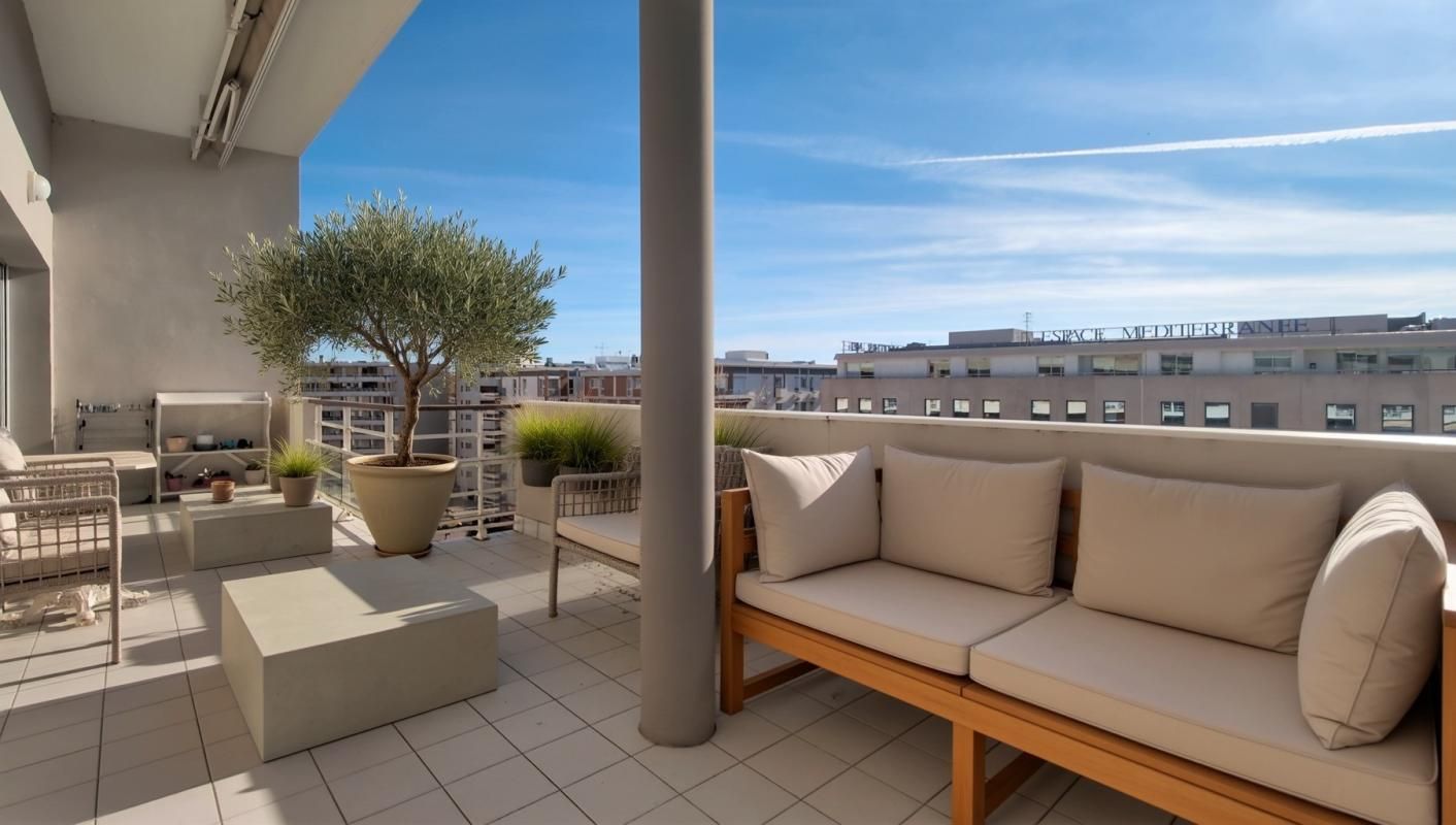 PERPIGNAN Espace Méditerranée Perpignan -- Appartement  110 m2 avec terrasse  -- Dernier étage avec ascenseur 2