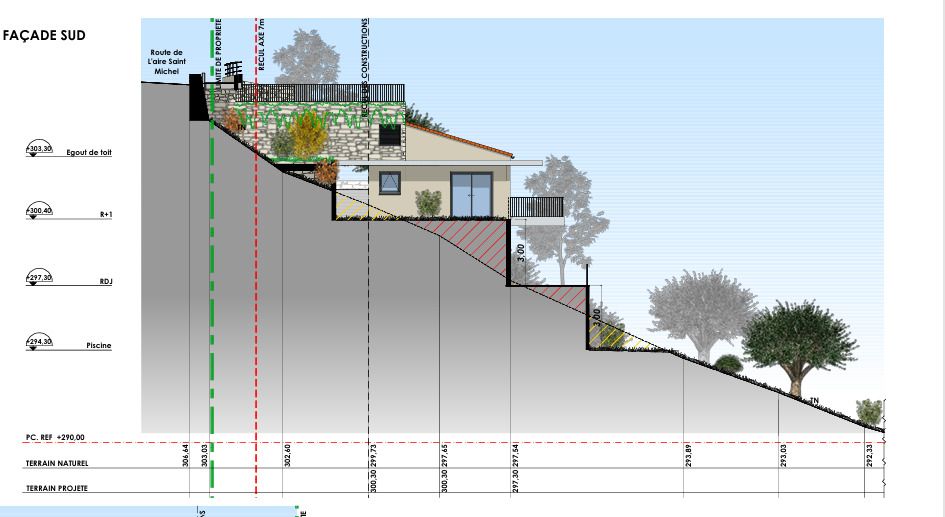 FALICON Terrain constructible avec PC pour projet maison 171 m² + piscine 3