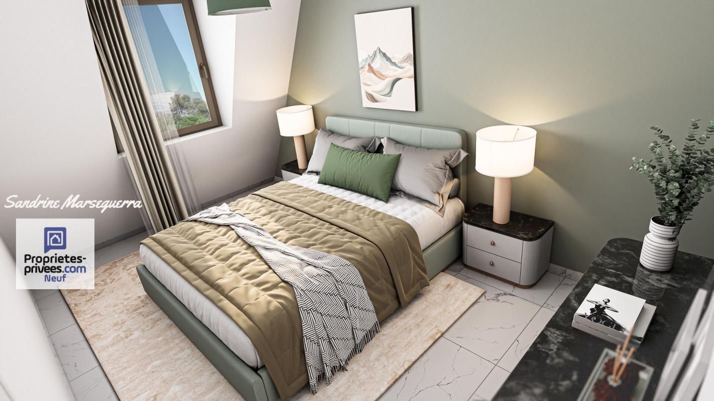 VILLENEUVE-LOUBET Villeneuve Loubet  Résidence intimiste ? Vue mer 4 pièces 3