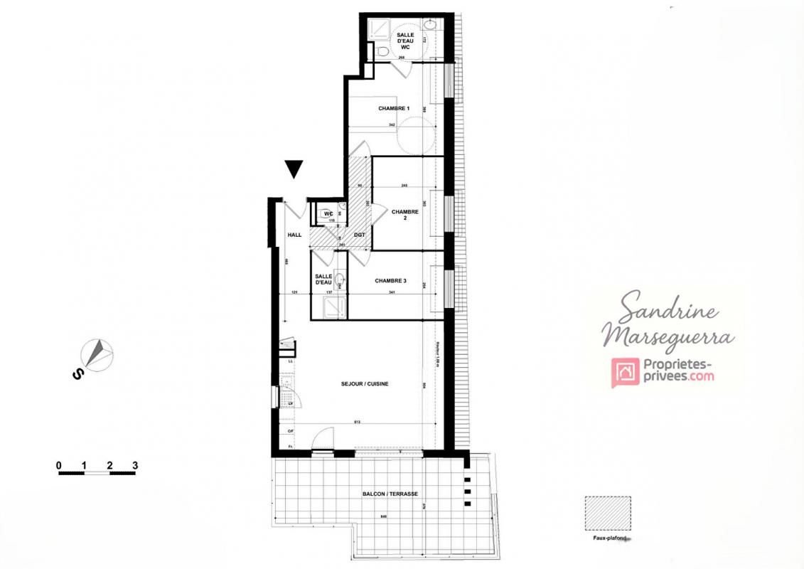 VILLENEUVE-LOUBET Villeneuve Loubet  Résidence intimiste ? Vue mer 4 pièces 4