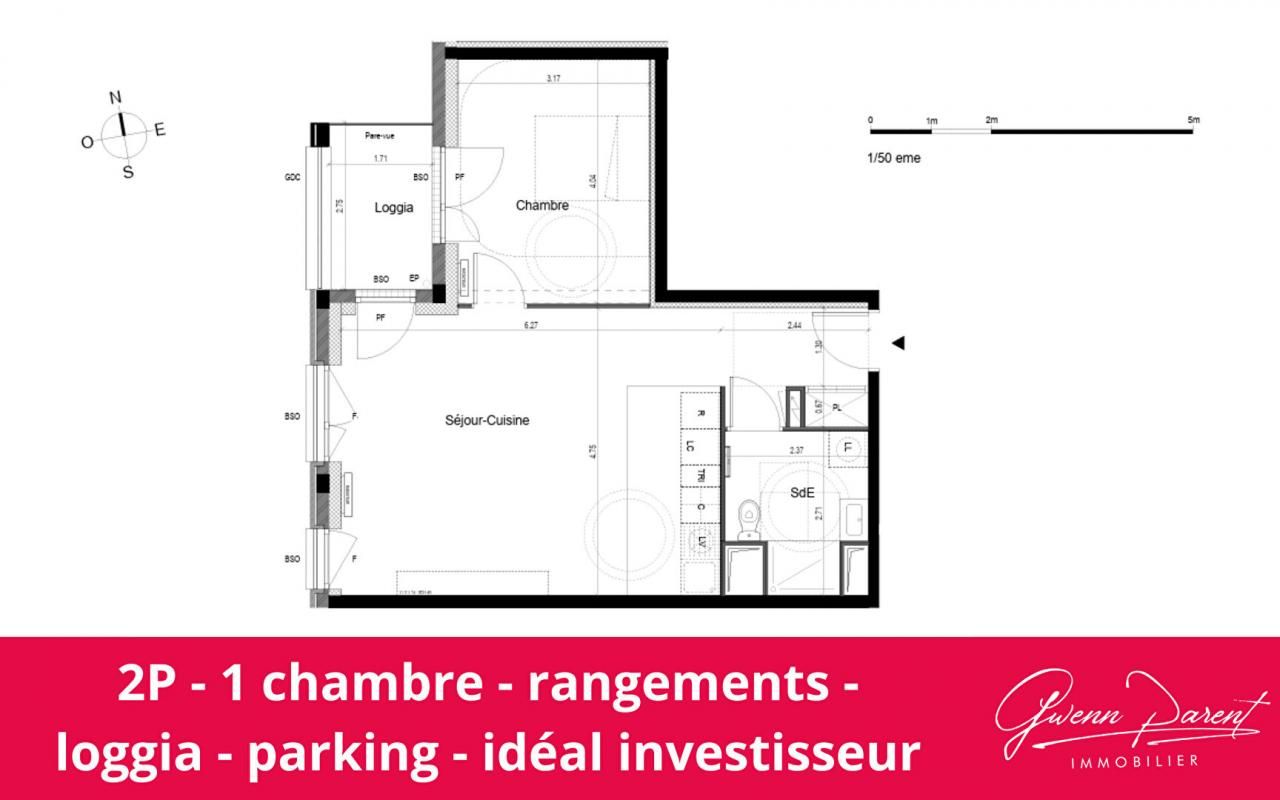 PALAISEAU T2 avec balcon plein Ouest - Quartier dynamique de Paris-Saclay 2