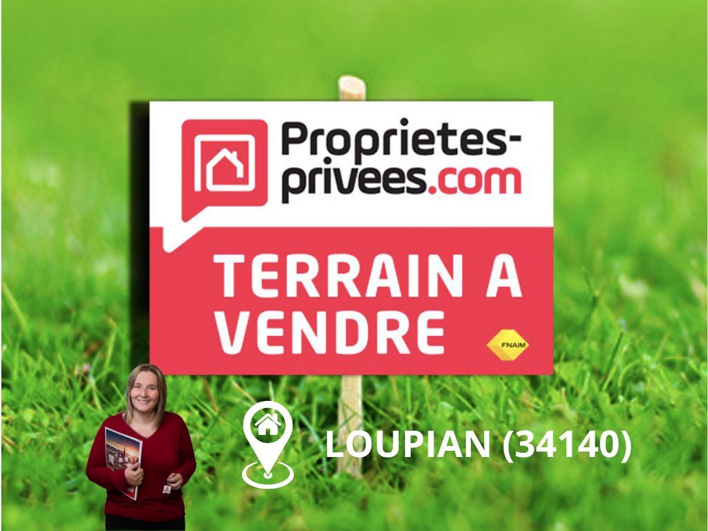 LOUPIAN HERAULT - LOUPIAN (34140) - TERRAIN CONSTRUCTIBLE 342M2 - PLAT 1