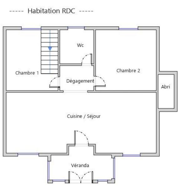 LEUHAN 29390 Leuhan maison 4 chambres séjour cuisine 32 m² sur 1600 m² avec hangar de 160 m² 4