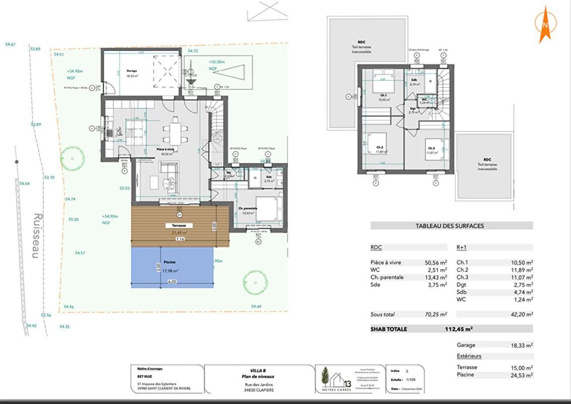 CLAPIERS Terrain constructible à Clapiers 327 m2 2