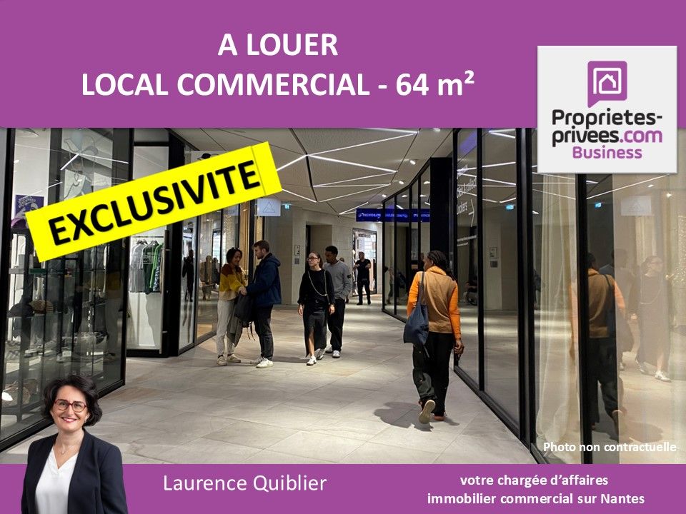 NANTES CENTRE VILLE - LOCAL COMMERCIAL 64 m²  A LOUER